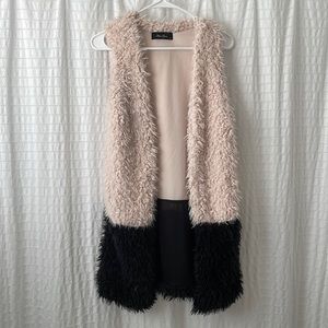 Faux sheep vest